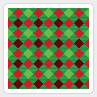 Colorful pattern with rhombuses Magnet